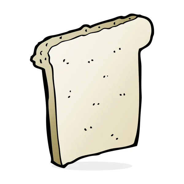 Rebanada de dibujos animados de pan — Vector de stock