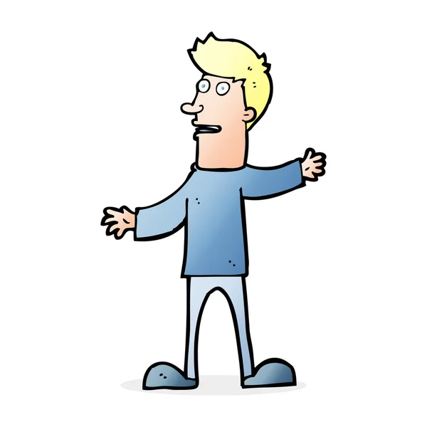 Cartoon verrast man — Stockvector