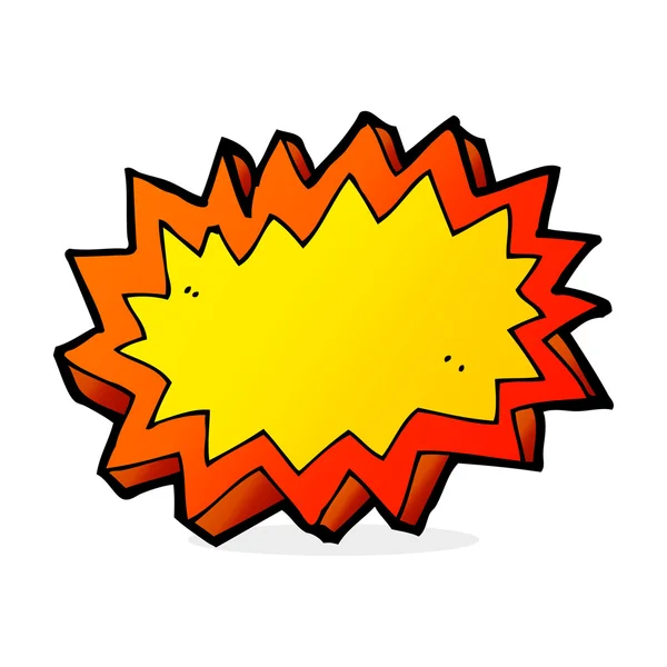 Rajzfilm explosion szimbólum — Stock Vector