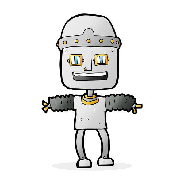 로봇의 만화 삽화 — 스톡 벡터