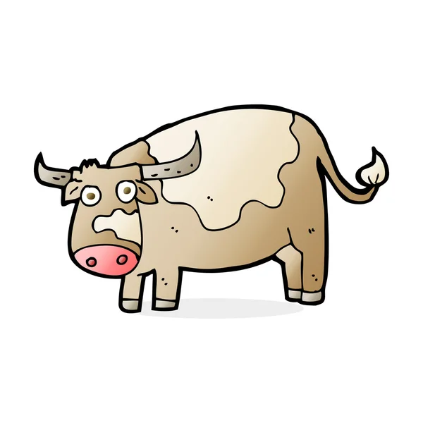 Cartoon illustration of cow — Stock Vector