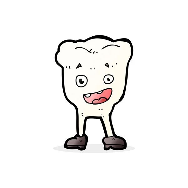 Cartoon illustration of tooth — Stock Vector