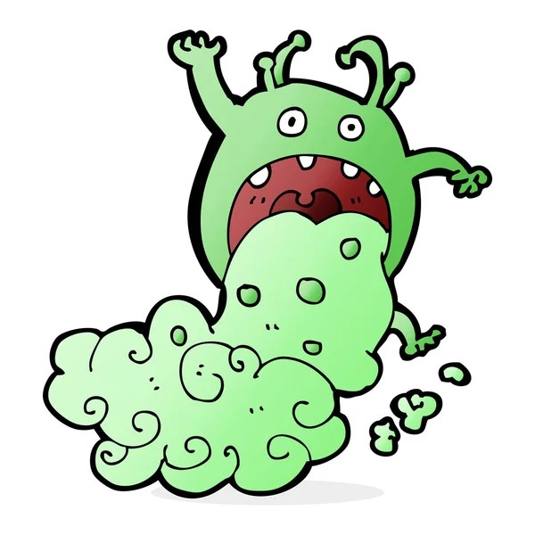 Çizgi filmdeki iğrenç canavar hasta.