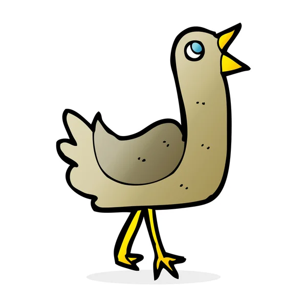 Desenho animado ilustração de pássaro — Vetor de Stock