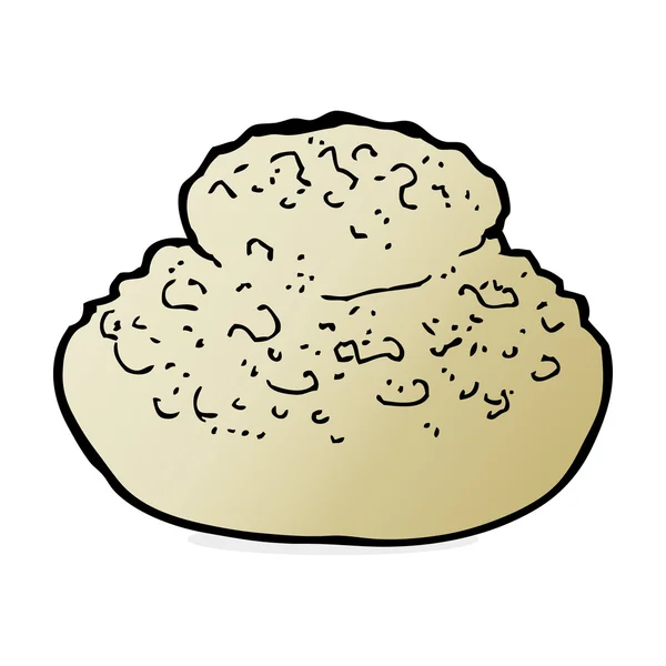 Ekmek karikatür çizimi — Stok Vektör