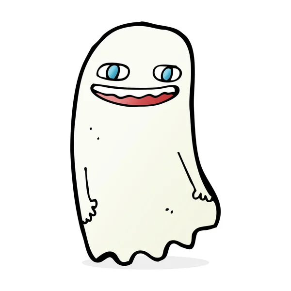 Fantasma divertido de dibujos animados — Vector de stock