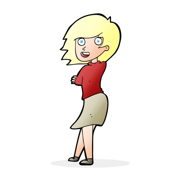 Cartoon happy woman Royalty Free Stock Illustrations