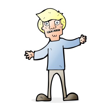 şaşırmış adam çizgi film