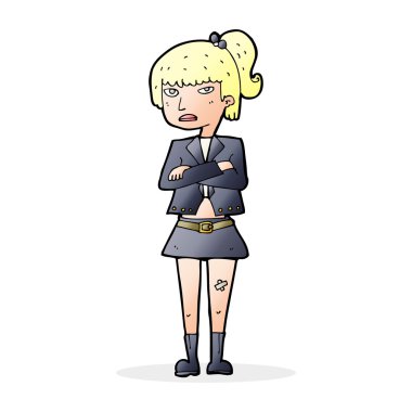 çizgi film serin kız