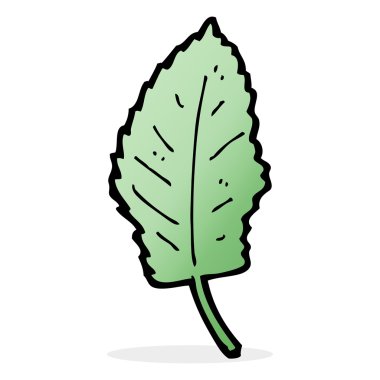 karikatür yaprak sembol