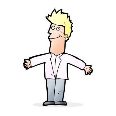 mutlu bir adam çizgi film