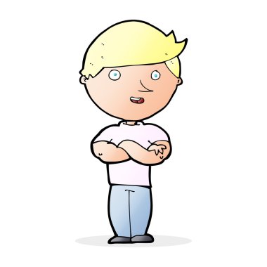 mutlu bir adam çizgi film