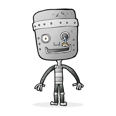 karikatür komik robot