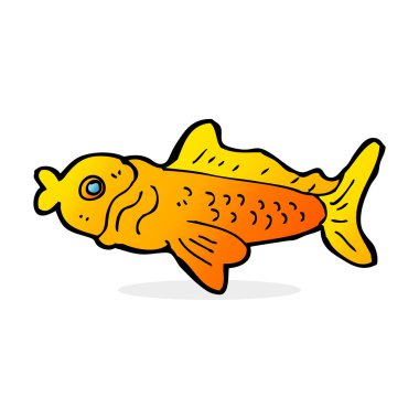 karikatür komik balık