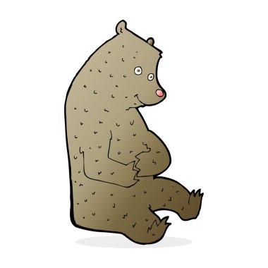 karikatür mutlu ayısı