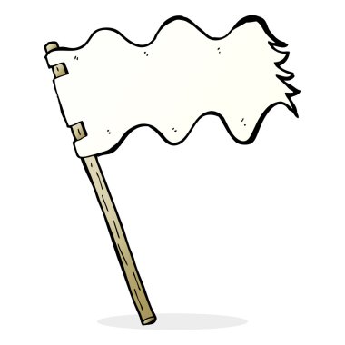 çizgi film beyaz bayrak