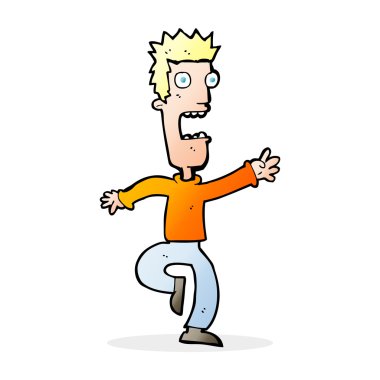 karikatür haykıran adam