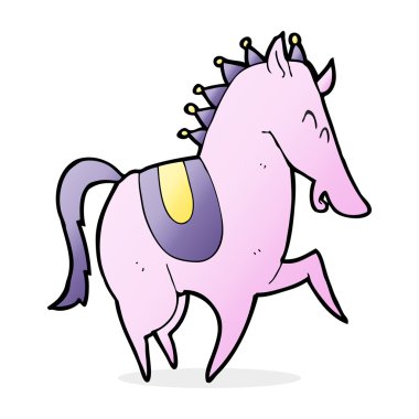 karikatür Şahlanan at