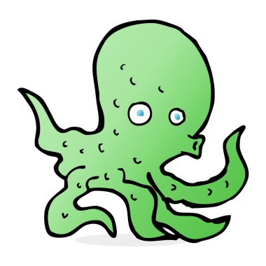 Ahtapot karikatür çizimi