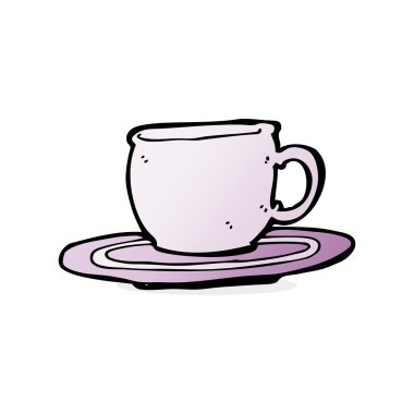 karikatür çay bardağı