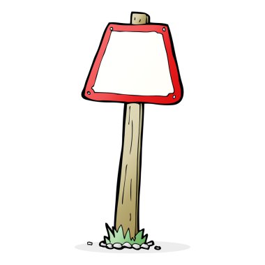 yol işareti karikatür