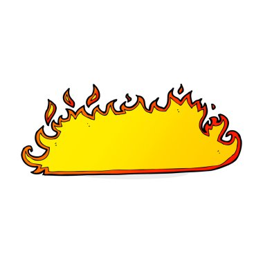 çizgi film ateş kenarlık