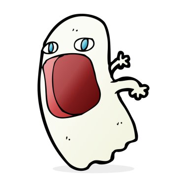 komik karikatür hayalet