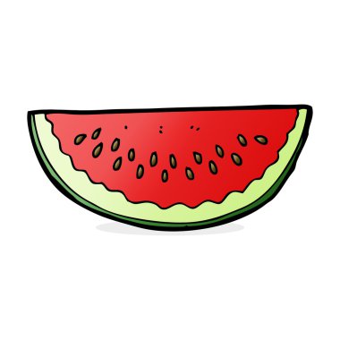 karikatür karpuz dilimi