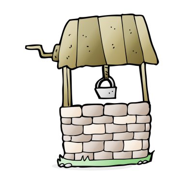 cartoon wishing well clipart