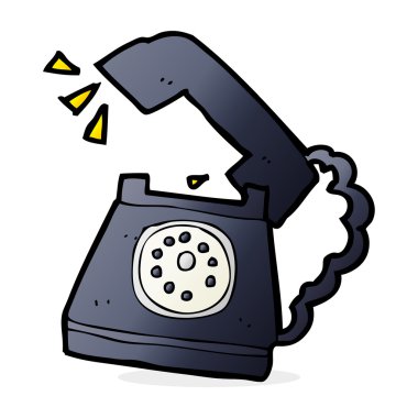 telefon çalan çizgi film.