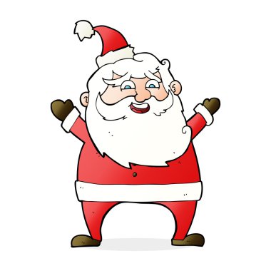 neşeli Noel Baba çizgi film