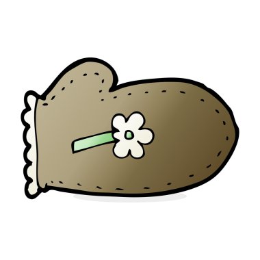 karikatür fırın eldiveni