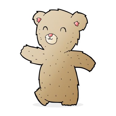 Tatlı çizgi film ayıcığı.