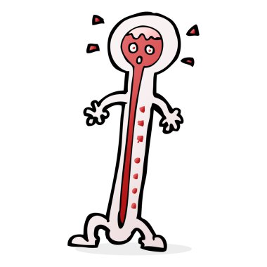 çizgi film sıcak termometre