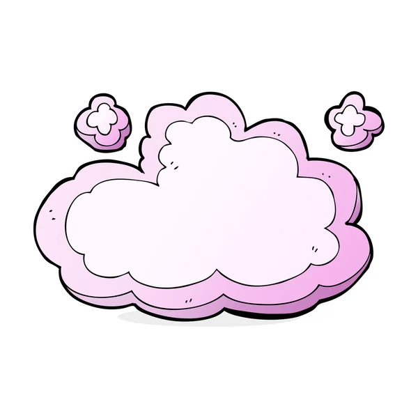 Nube decorativa de dibujos animados — Vector de stock