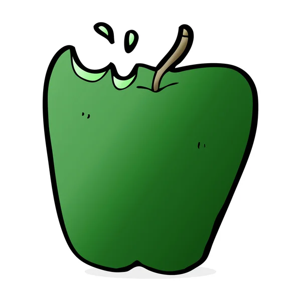 Cartoon illustration of apple — Stock Vector