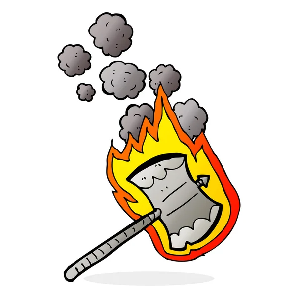 Cartoon-Feuerbeil — Stockvektor