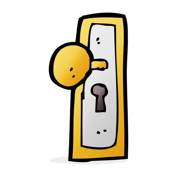 Cartoon door knob — Stock Vector