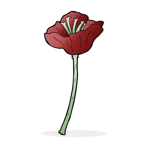 Tecknad bild av blomma — Stock vektor
