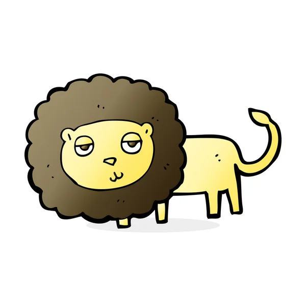 Illustration de dessin animé du lion — Image vectorielle