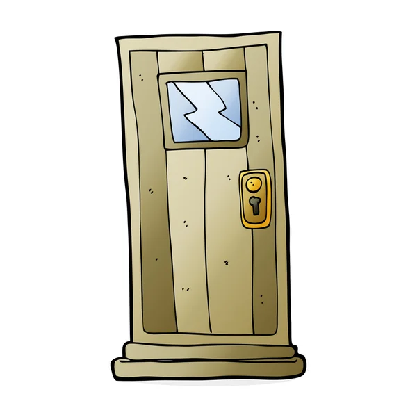 Ilustración de dibujos animados de la puerta — Vector de stock
