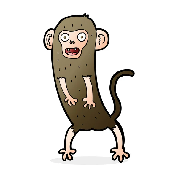 Cartoon crazy monkey — Stock Vector