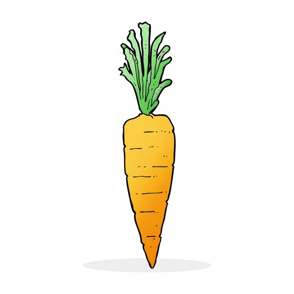 Ilustración de dibujos animados de zanahoria — Vector de stock