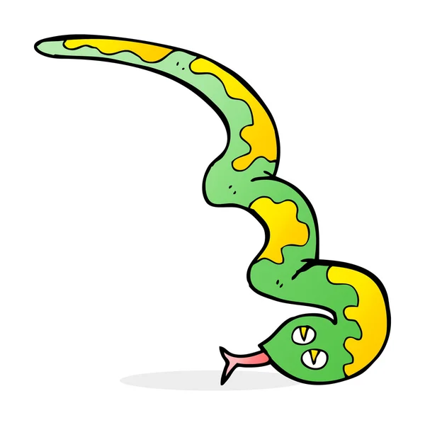 Dessin animé sifflement serpent — Image vectorielle