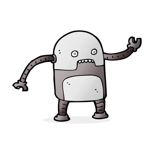 Смешной мультяшный робот — стоковый вектор