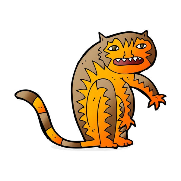 Illustrazione cartone animato di tigre — Vettoriale Stock