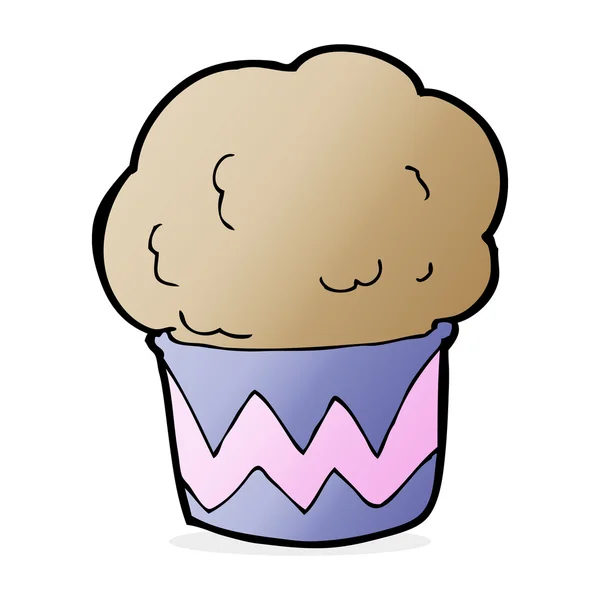 Ilustración de dibujos animados de cupcake — Archivo Imágenes Vectoriales
