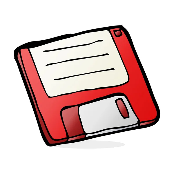 Cartoon oude computerschijf — Stockvector