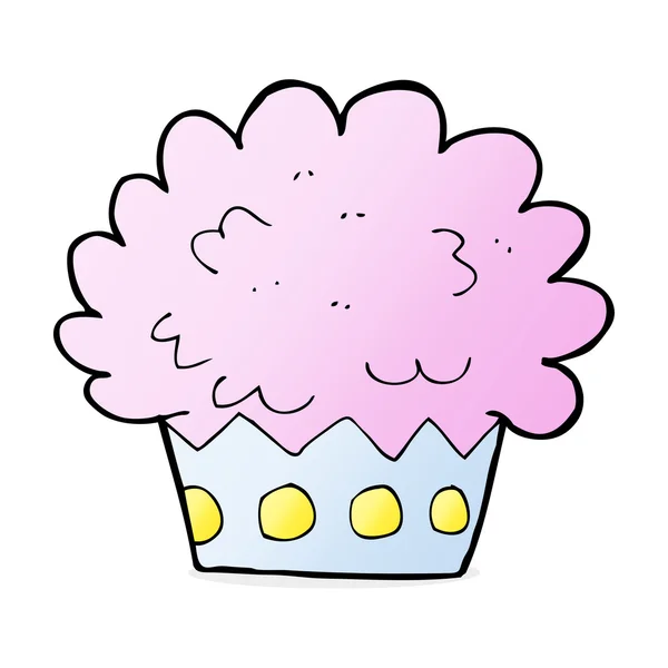 Cartoon cup cake — Stockvector