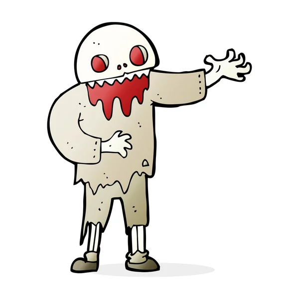 Dibujos animados zombie espeluznante — Archivo Imágenes Vectoriales